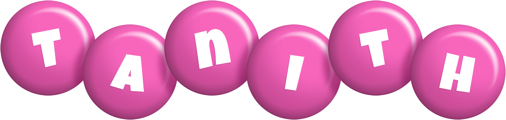 Tanith candy-pink logo