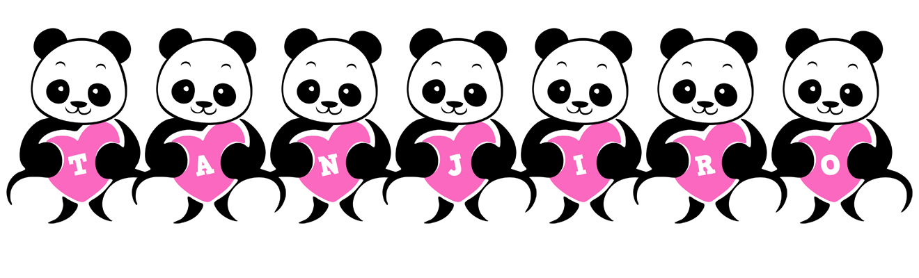 Tanjiro love-panda logo