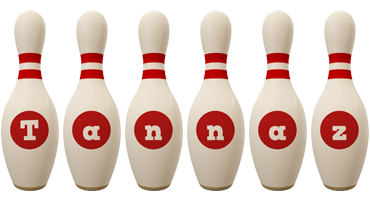 Tannaz bowling-pin logo