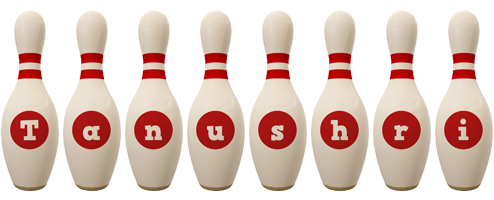 Tanushri bowling-pin logo