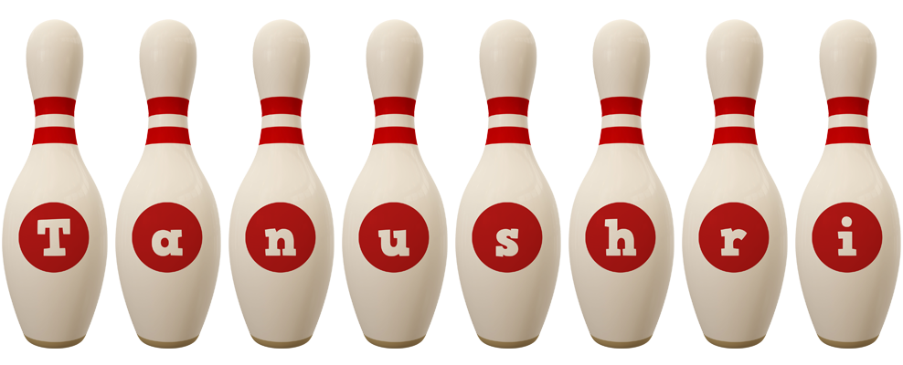 Tanushri bowling-pin logo