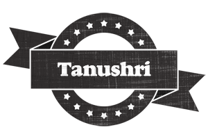 Tanushri grunge logo