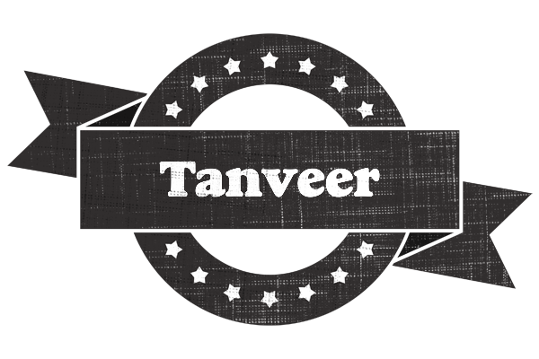 Tanveer grunge logo