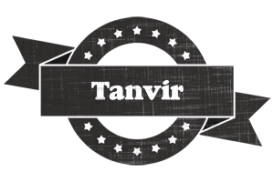 Tanvir grunge logo