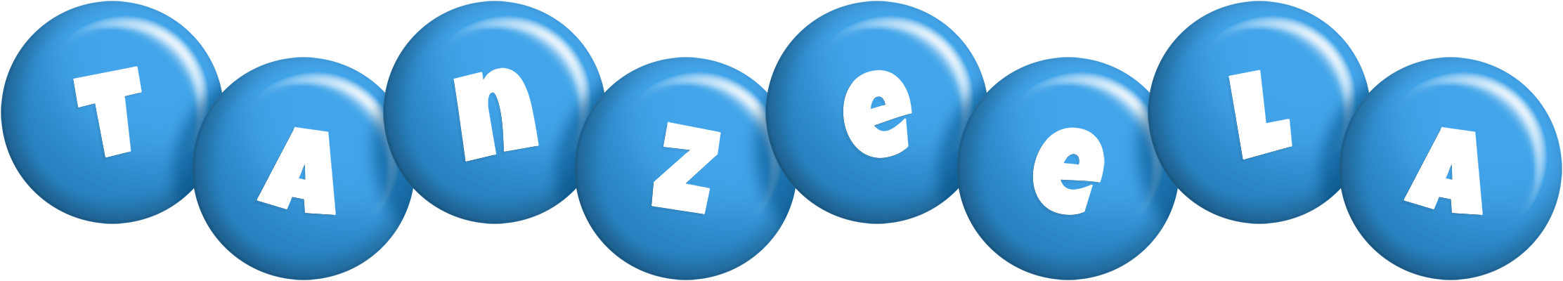 Tanzeela candy-blue logo