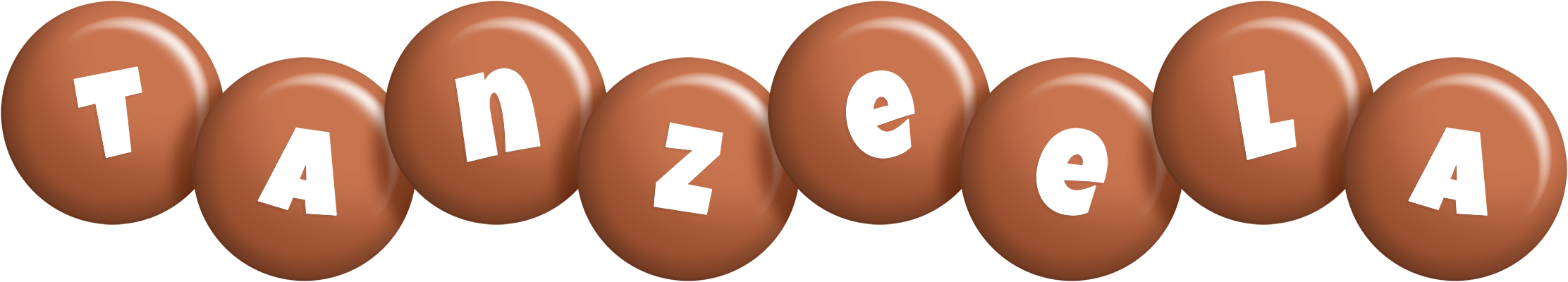 Tanzeela candy-brown logo