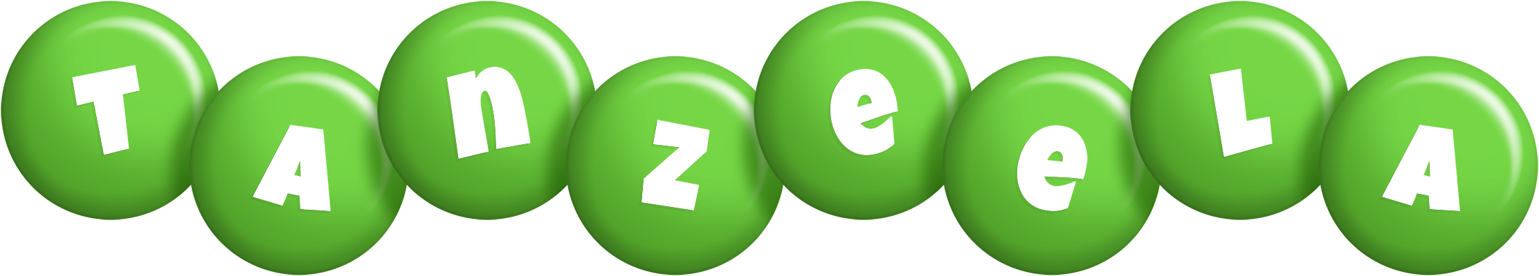 Tanzeela candy-green logo