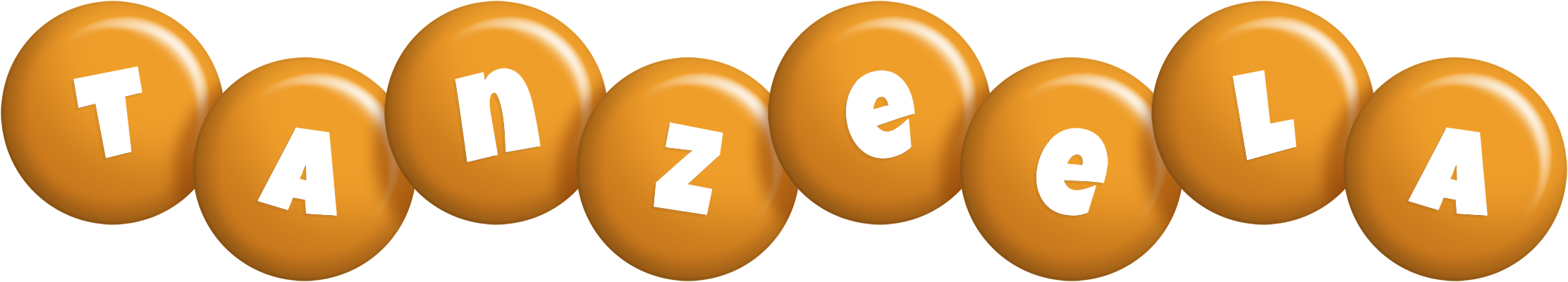 Tanzeela candy-orange logo