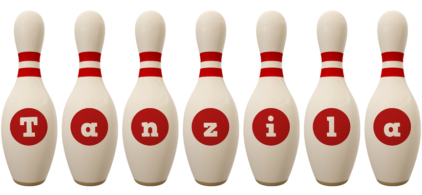Tanzila bowling-pin logo