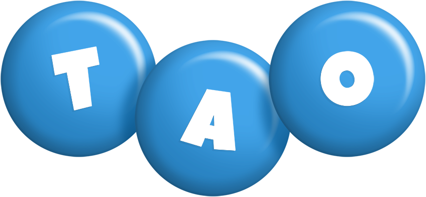Tao candy-blue logo