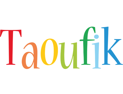 Taoufik birthday logo