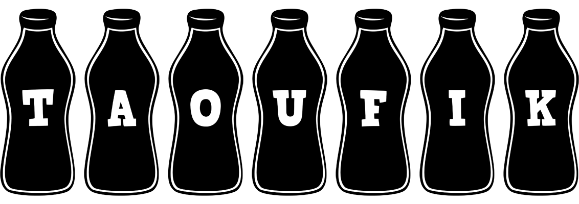 Taoufik bottle logo