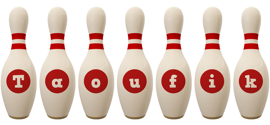 Taoufik bowling-pin logo