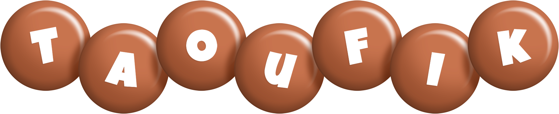 Taoufik candy-brown logo