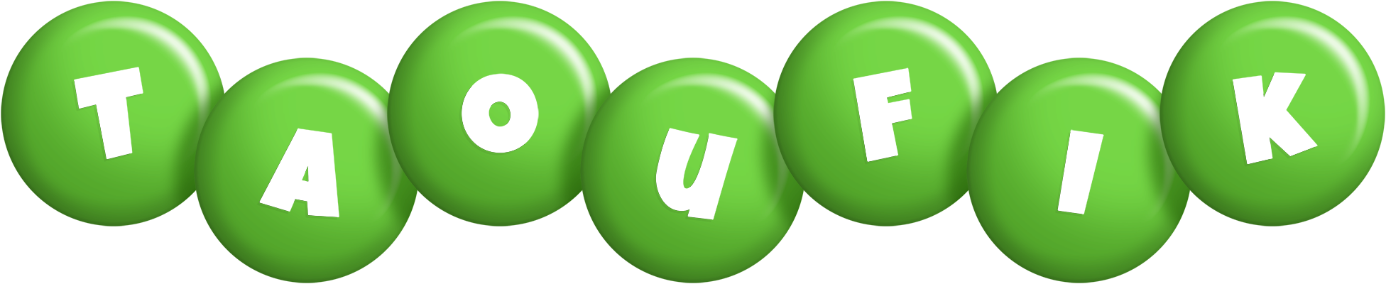 Taoufik candy-green logo