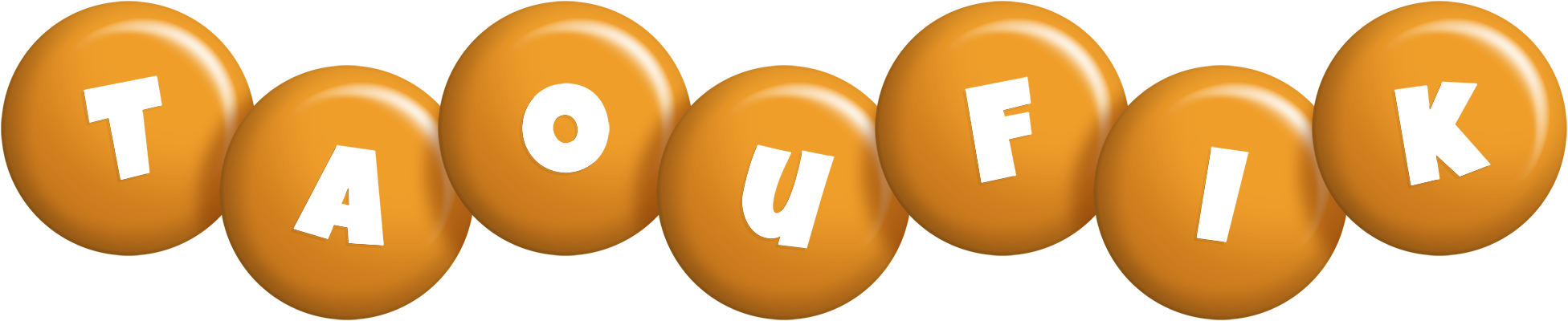 Taoufik candy-orange logo