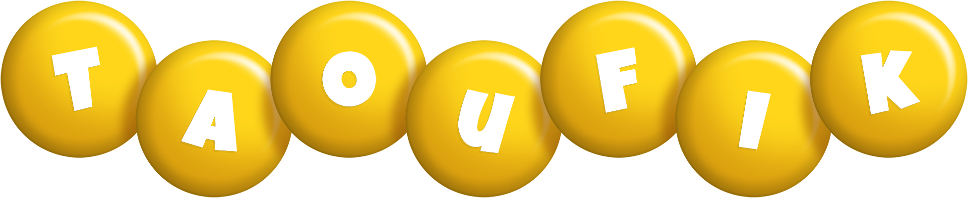 Taoufik candy-yellow logo