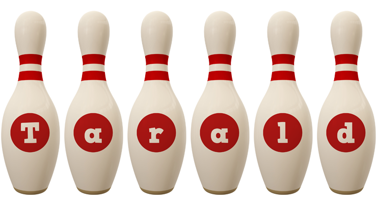Tarald bowling-pin logo