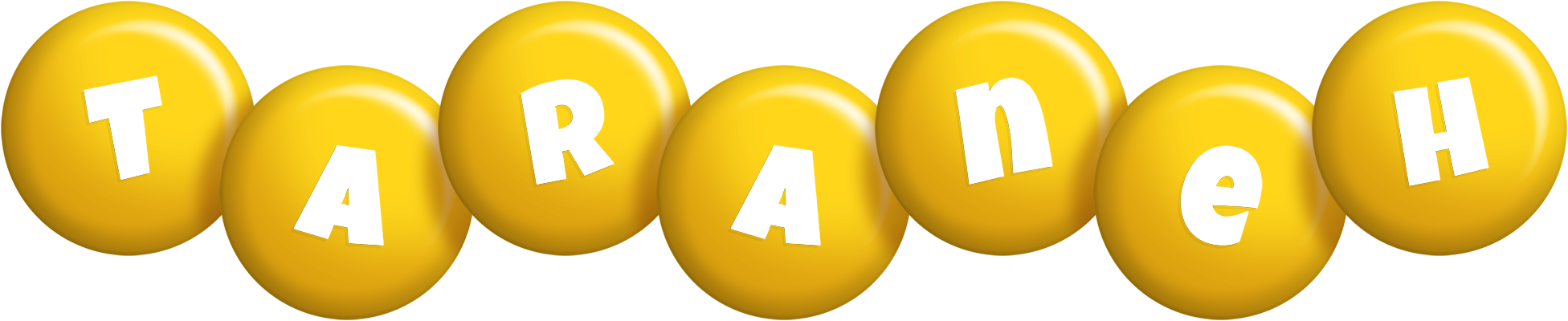 Taraneh candy-yellow logo