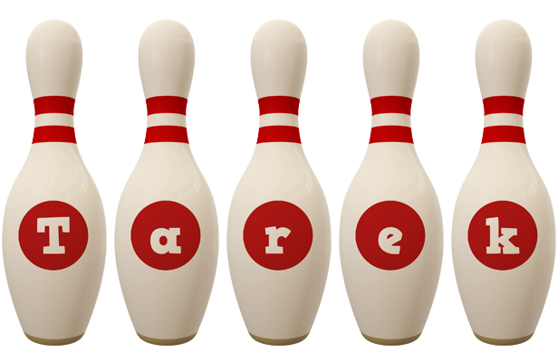 Tarek bowling-pin logo