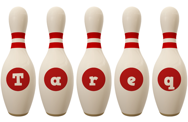 Tareq bowling-pin logo