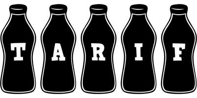 Tarif bottle logo