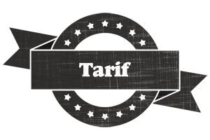 Tarif grunge logo