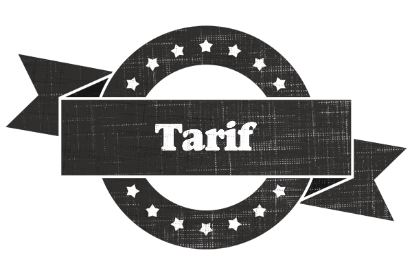 Tarif grunge logo