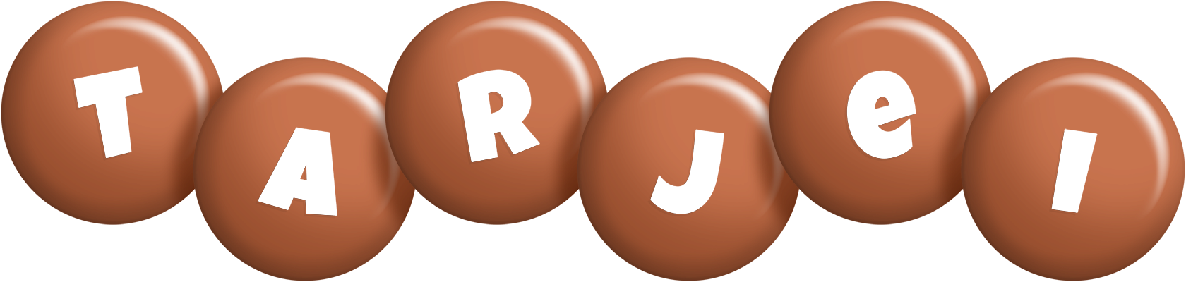 Tarjei candy-brown logo