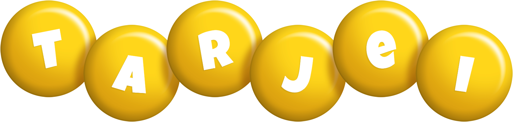 Tarjei candy-yellow logo