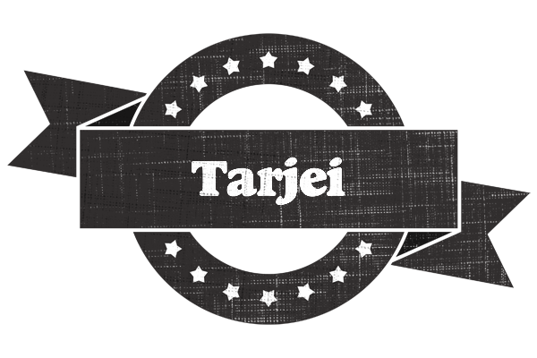 Tarjei grunge logo