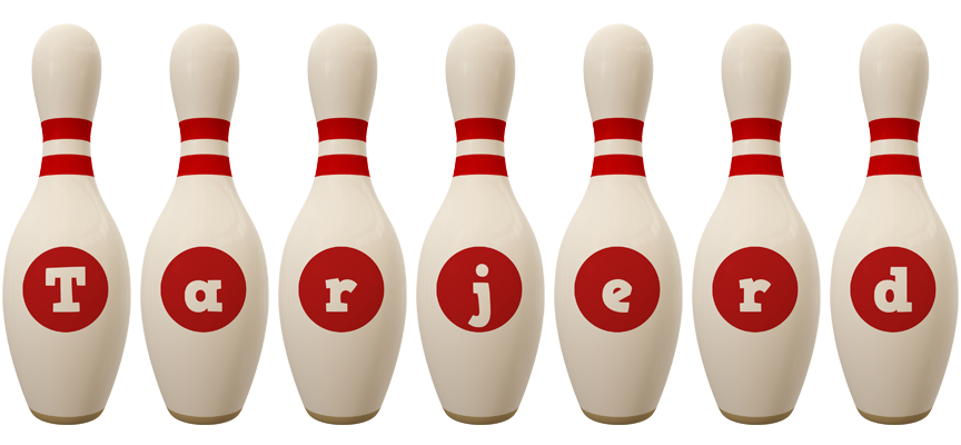 Tarjerd bowling-pin logo