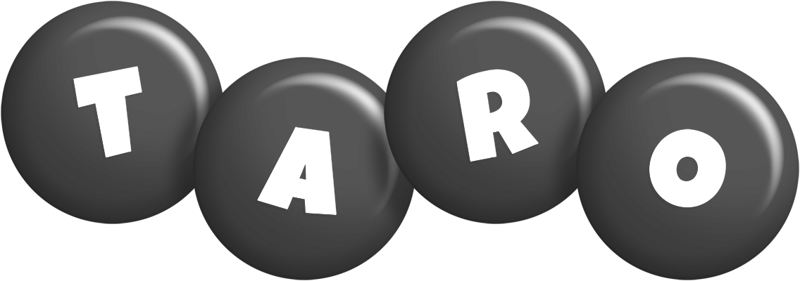 Taro candy-black logo