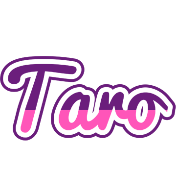 Taro cheerful logo