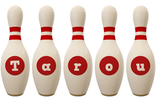 Tarou bowling-pin logo