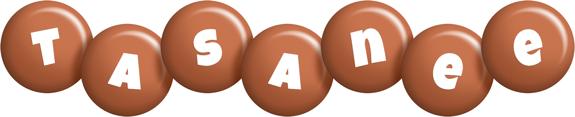 Tasanee candy-brown logo