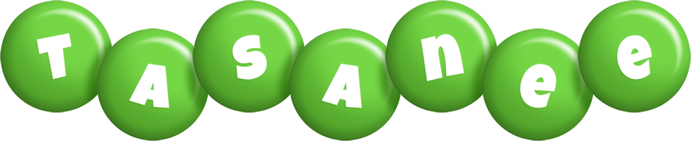 Tasanee candy-green logo