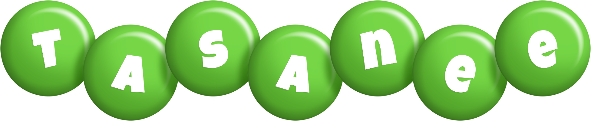 Tasanee candy-green logo
