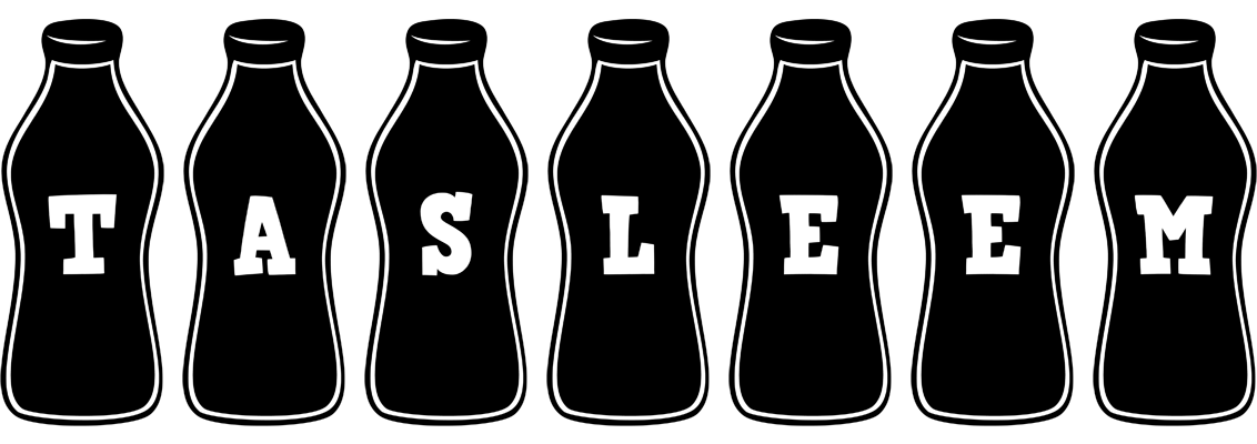Tasleem bottle logo