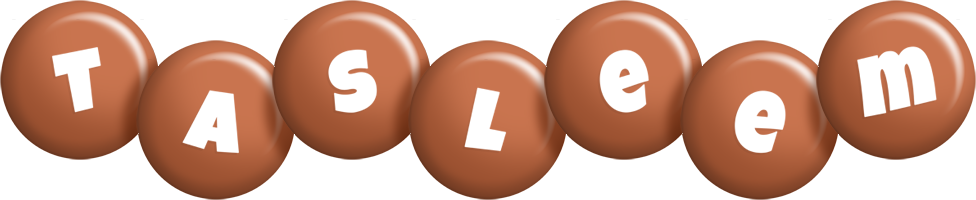 Tasleem candy-brown logo