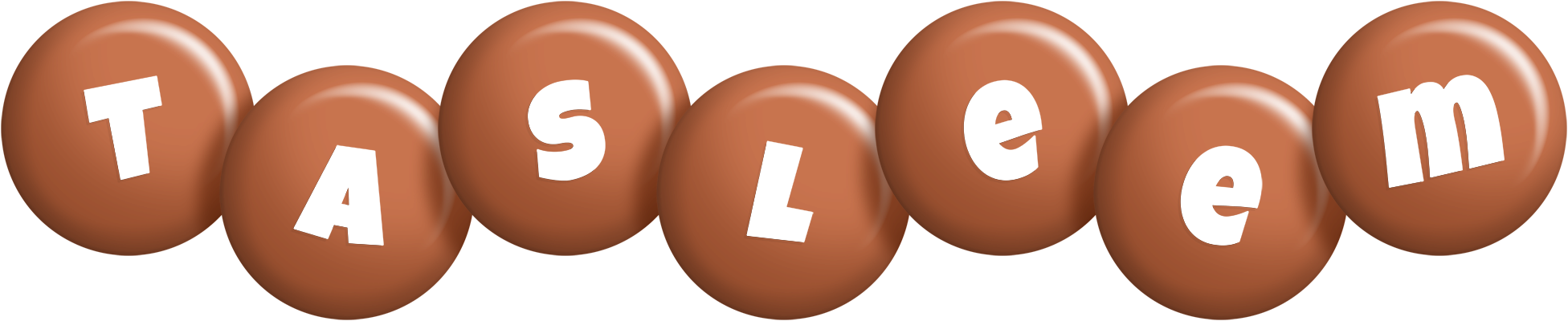 Tasleem candy-brown logo