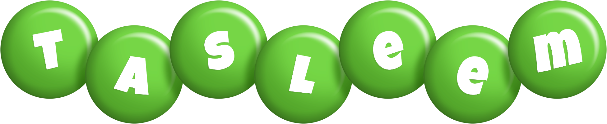 Tasleem candy-green logo