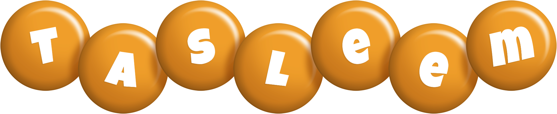 Tasleem candy-orange logo