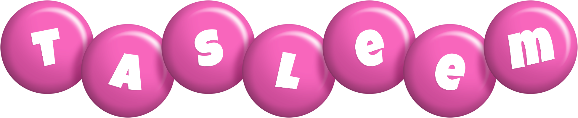 Tasleem candy-pink logo