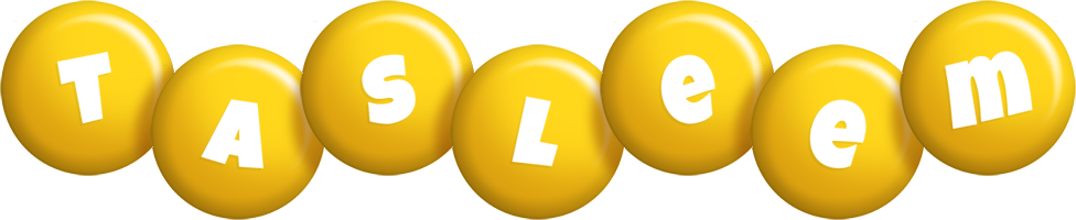 Tasleem candy-yellow logo