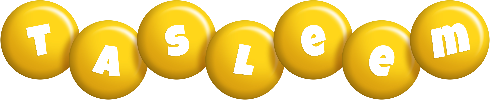 Tasleem candy-yellow logo
