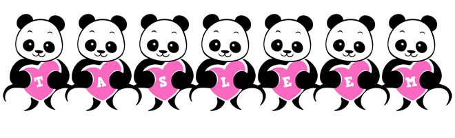 Tasleem love-panda logo