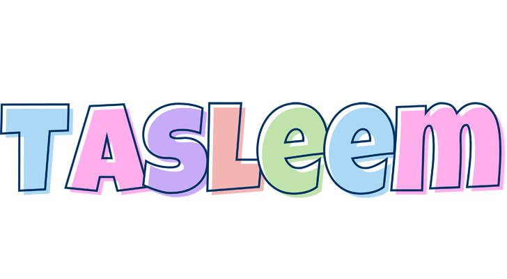 Tasleem pastel logo