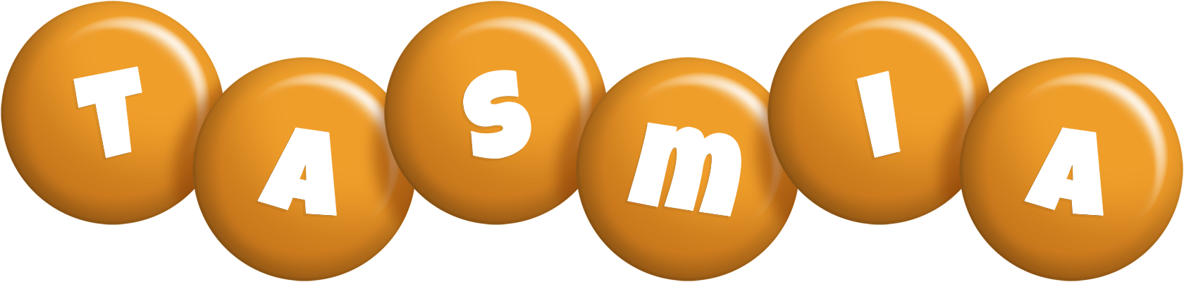 Tasmia candy-orange logo