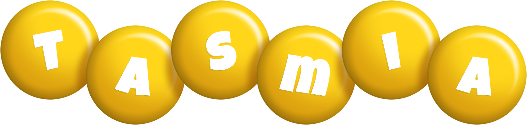 Tasmia candy-yellow logo